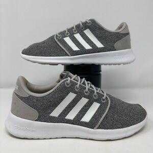 Adidas Cloudfoam Women's Size 8‎ Gray White Running Shoes Athletic Sneaker